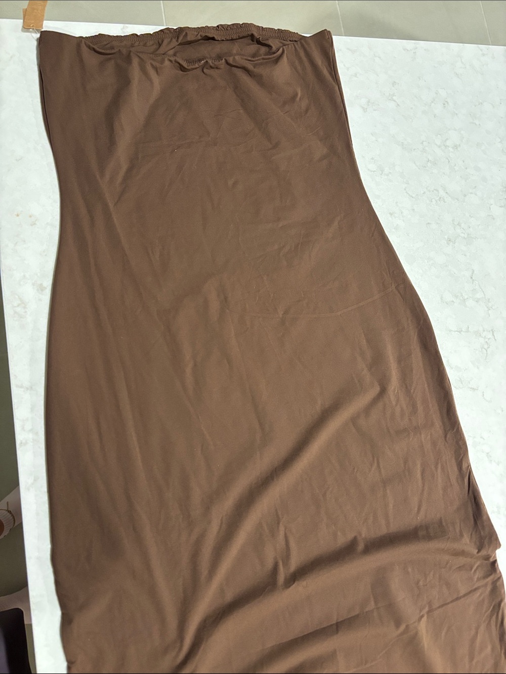 SKIMS fits everybody tube dress size, large color, cocoa nwt - Picture 5 of 6